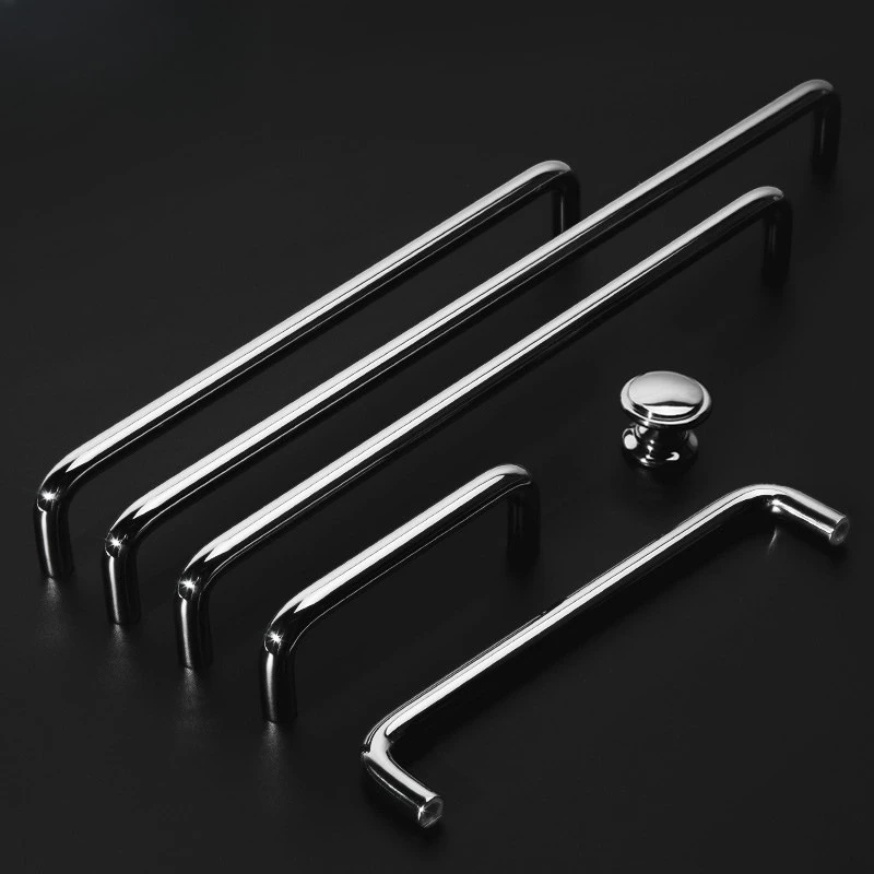 304 stainless steel handle, solid U-shaped cabinet door handle, modern simple wardrobe drawer
