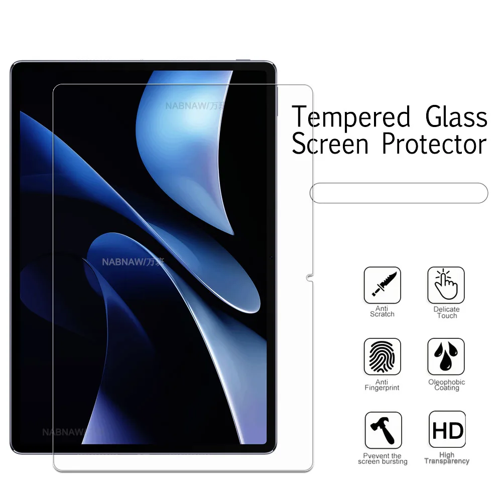 2 piezas de película dura transparente HD Protector de pantalla vidrio templado a prueba de arañazos para Huawei MatePad 12 X cubierta de pantalla