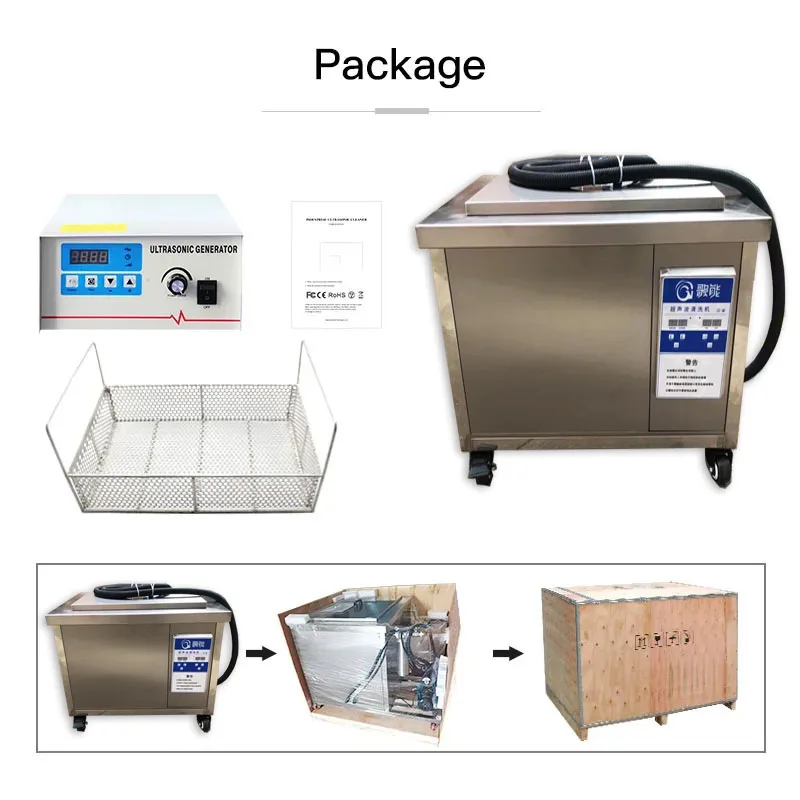 Industrial ultrasonic cleaning machine Metal stamping parts plastic parts oil removal Electronic components steel mesh fixture r