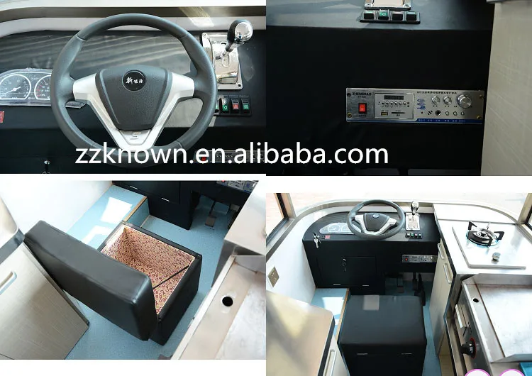 2023 Carrinho de comida móvel com design elétrico de comida e café com cores diferentes