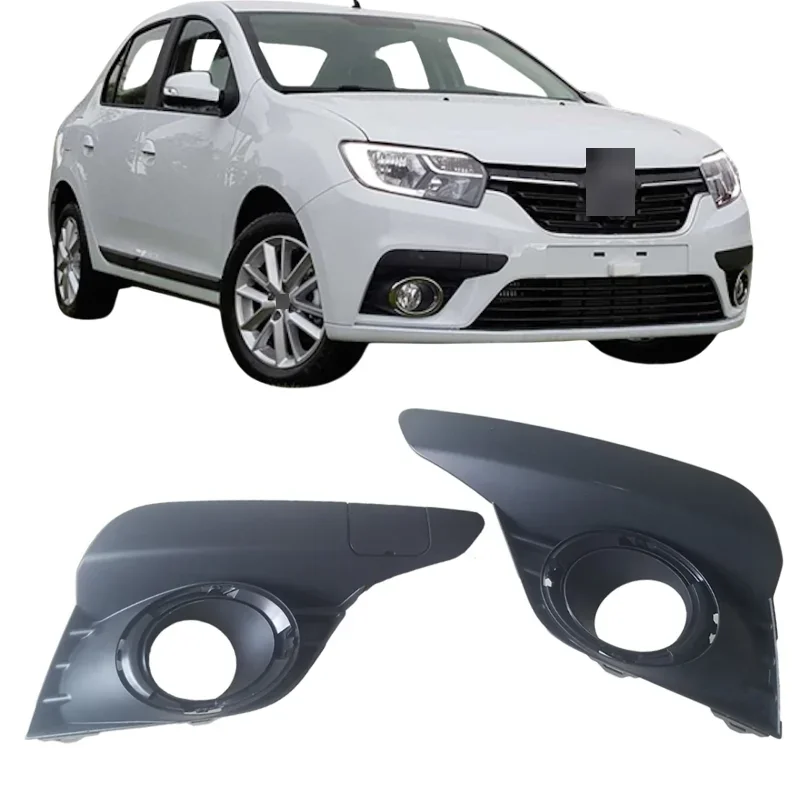 Fog Light Frame for Renault Symbol Logan 2017-2020 Left Right ABS Plastic Trim Set 261A23101R 261A38260R