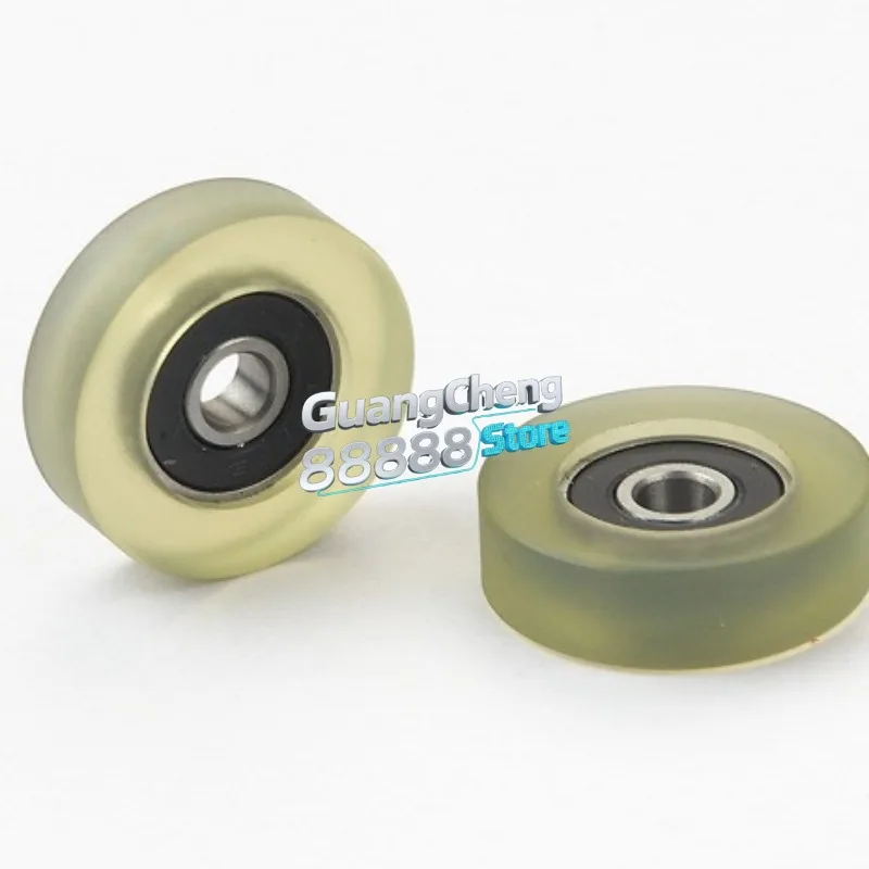 1 pz 8x28x10 Rulli Rivestiti In PU Con Cuscinetto 608 PU60828-10 OD 28mm Poliuretano Che Forma Ruote 8*28*10 Pulegge Coperte In Gomma
