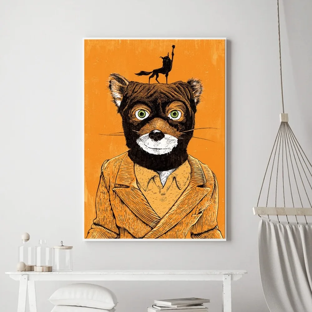 Movie The Fantastic Mr. Fox Poster Prints Poster Wall Painting Bedroom Living Room Wall Bar Restaurant Sticker Small