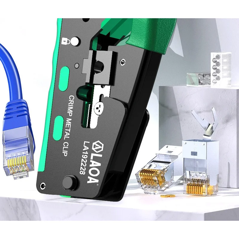 OldA Network Clamp Network Cable Pliers Crimping Terminal Modular Plug567Class8PPalm-Top Network Clamp LA192228