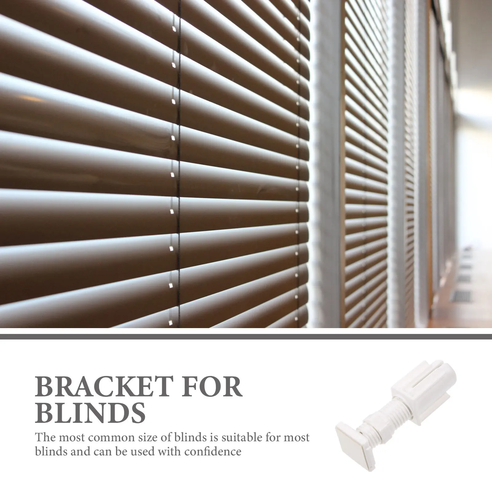 

4Pcs Venetian Blind Brackets Mounting Holders Sturdy Fixing Accessories for Home Office Window Blinds Replacement Parts