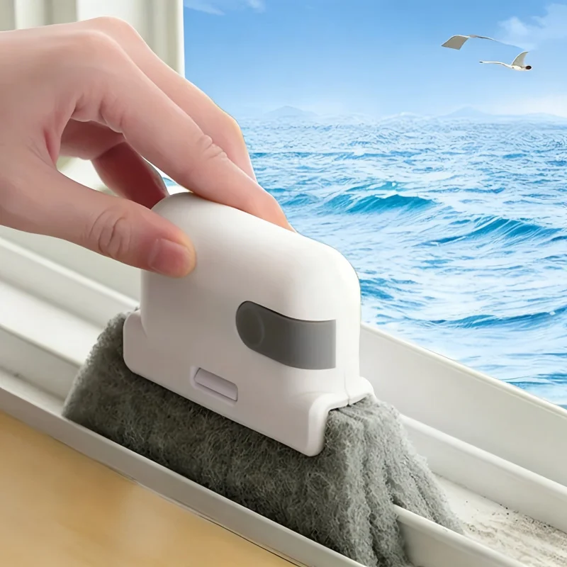 Reinigungsbürste für Tür- und Fensterspalten, 3-teiliges Set, Haushaltsreinigungswerkzeug für Küche, Bad, kleine Spalten, unter dem Bett, Fensterbank, schwer erreichbare Stellen