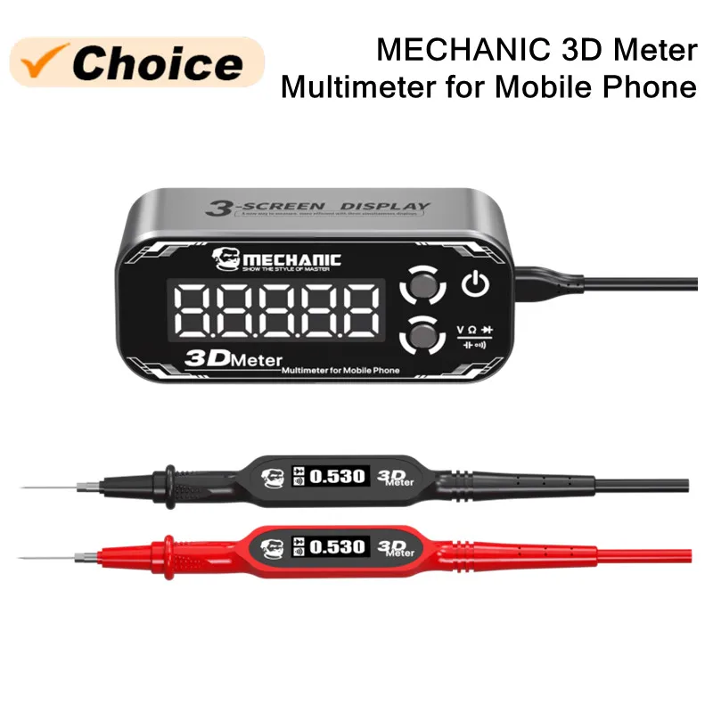 

MECHANIC 3D Meter Digital Multimeter with Triple Screen Display with Built-in Battery High Precision Measurement Repair Tools