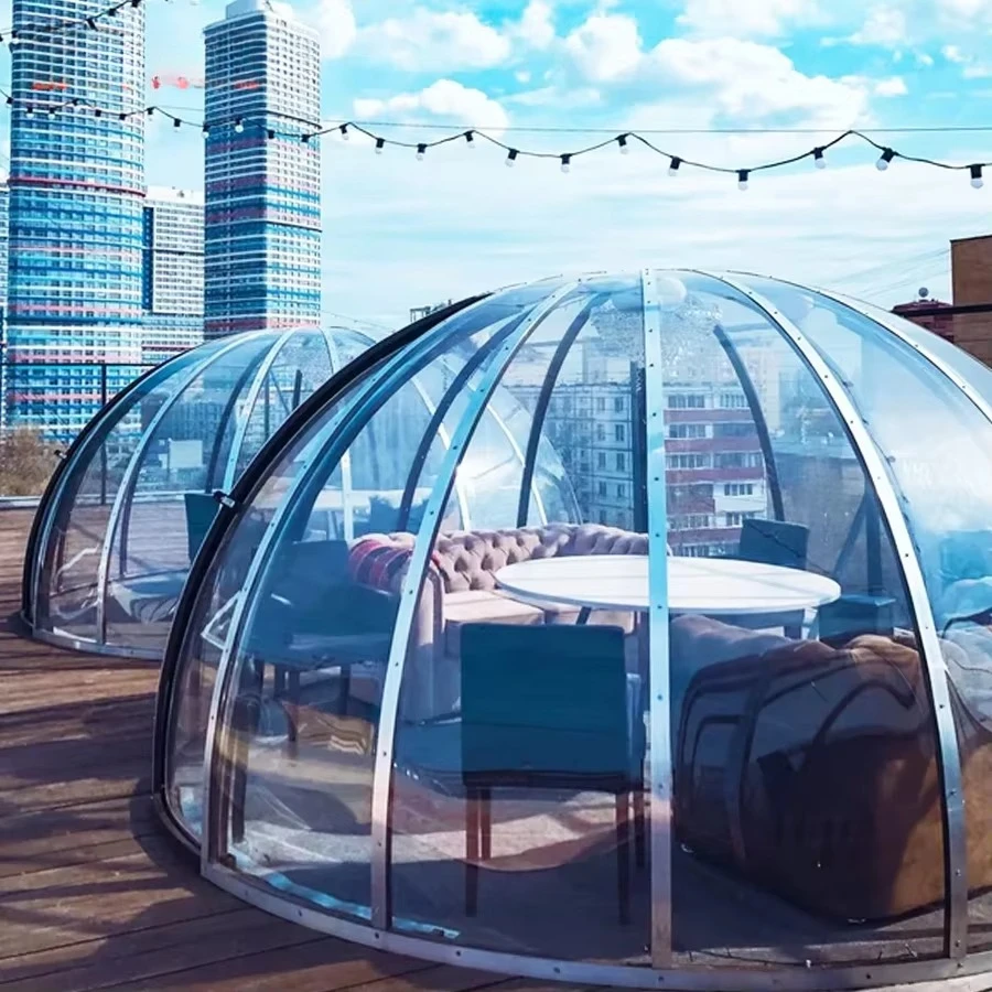Fashionable Bubble Houses Dome Tent Polycarbonate Camping Tent for Outdoor and Residential Events Party Hotel Use Prefab Igloo