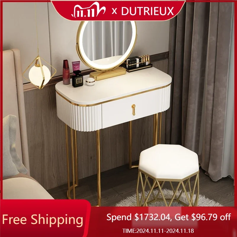 

Nordic Mirror Organizer Dressing Table Minimal Women Design Bedroom Dressing Table Large High End Tocador Maquillaje Furniture