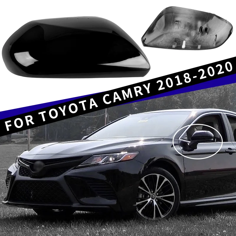 Replacement Side Mirror Cover Housing For Toyota Camry 2018-2020, Car Exterior Accessories
