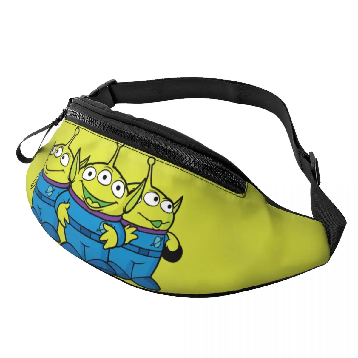 Custom Toy Story Aliens Fanny Pack Women Men Anime Manga Crossbody Waist Bag for Traveling Phone Money Pouch