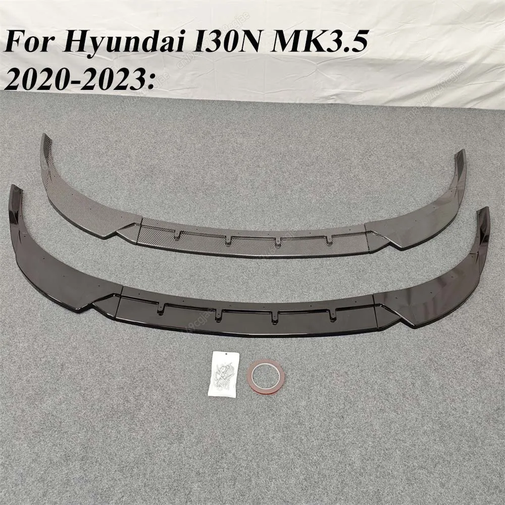 For Hyundai I30N MK3 2017-2019 MK3.5 2020-2023 Front Bumper Spoiler Lip Diffuser Lower Splitter Protector Guard Body Kits Tuning view 5