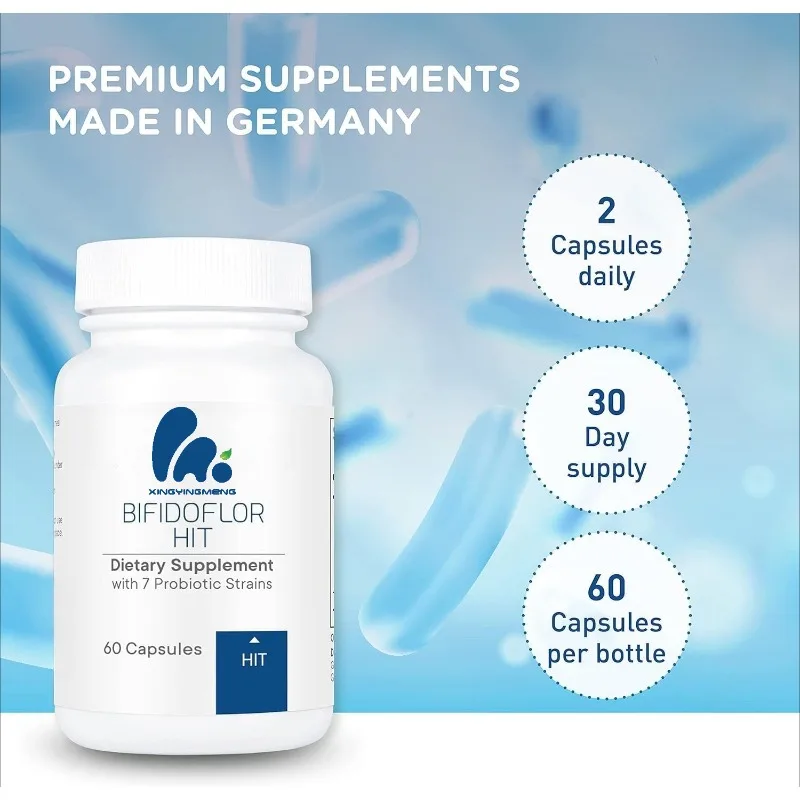 

Пробиотические капсулы Lactobacillus Salivarius Gasseri、 Крыса, сливы, сахара и 4 бифідбактерий - поддержка здоровья кишечника