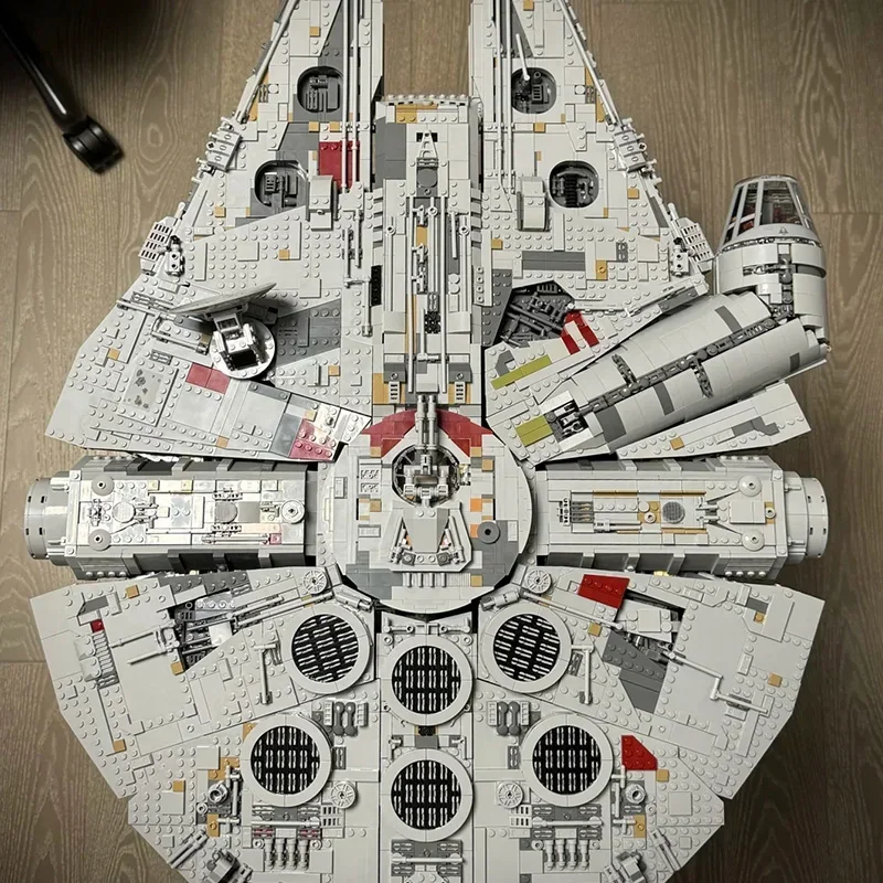 7541 Uds Space Wars 75192 Falcon barco bloques de construcción ladrillos adulto niño milenio nave espacial 05132 para regalos de cumpleaños de Navidad