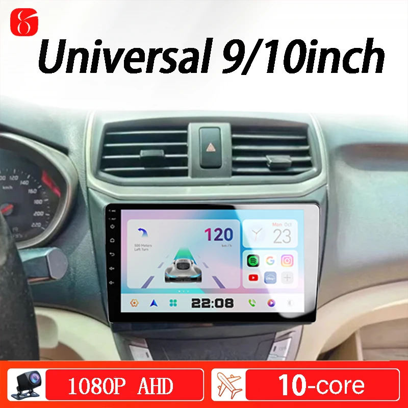 

BARFOND Car Radio 10 Core Universal 9/10 Inch Android Car Stereo Multimedia Video Player GPS Navigation Bluetooth Carplay 2din