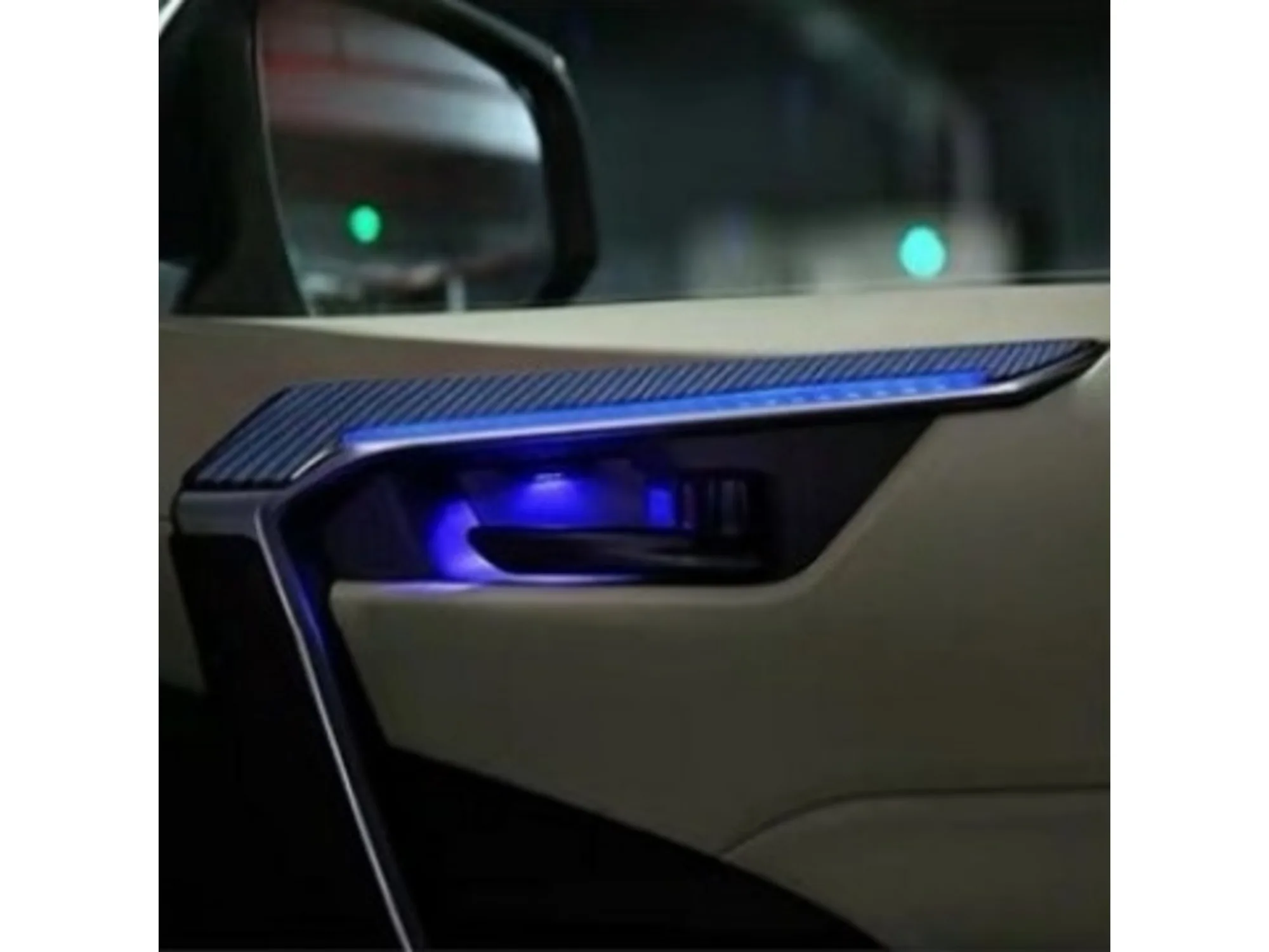 4Pcs LED Bowl Light Rear Door Handle Atmosphere Door Bowl Lamp Ambient Light Interior lights For Toyota RAV4