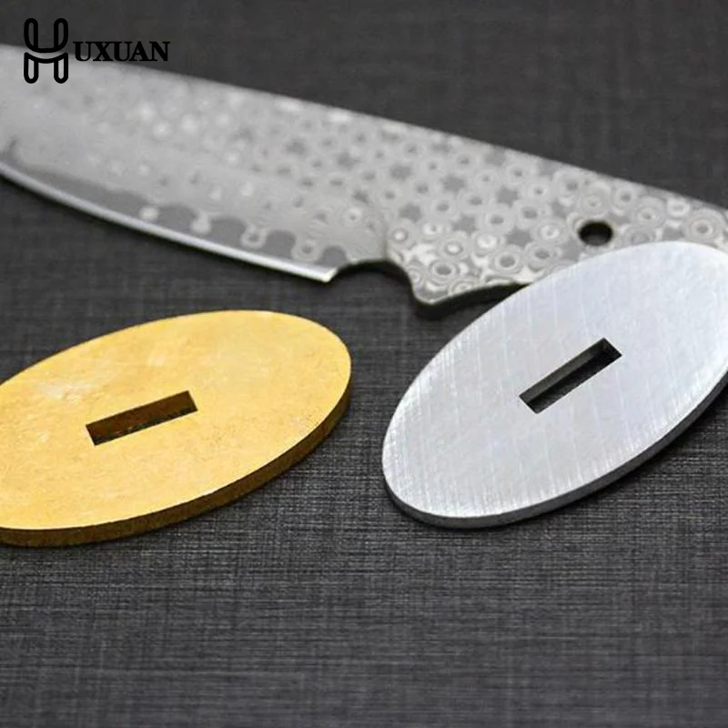 1Pc Knife Finger Guard Bolster Pommel Metal DIY Knife Handle Hand Guard Blanks
