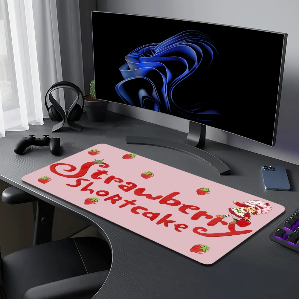منصات الماوس غير قابلة للانزلاق Lockedge S-الفراولة مكتب طالب الألعاب سميكة كبيرة الكتابة S-شورت كيك الوسادة الكرتون وسادة الماوس الوسادة