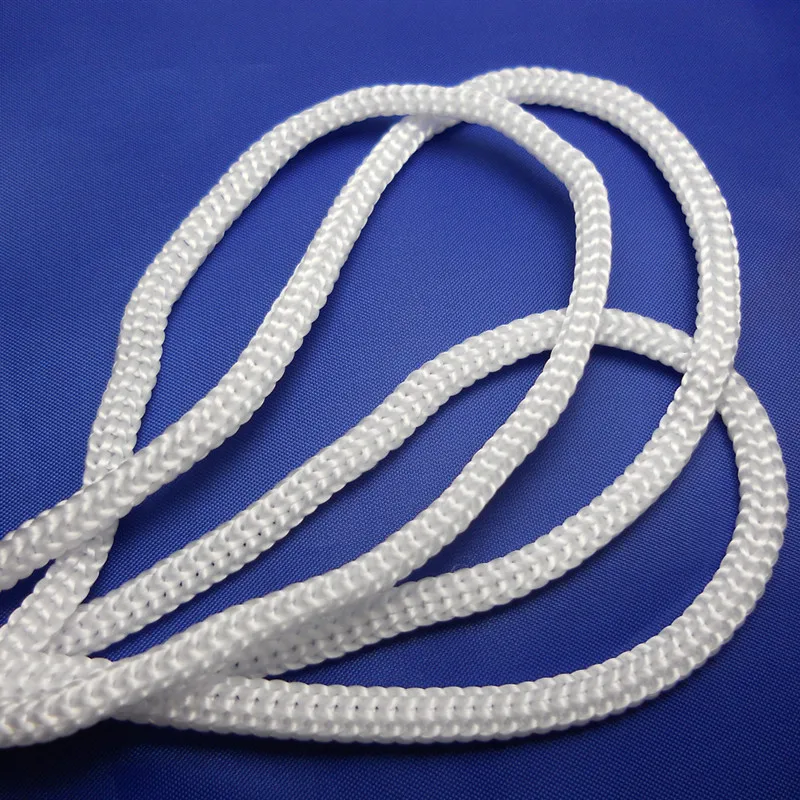 2mm 3mm 4mm 5mm Hollow Nylon Rope White Color Cord Nylon Thread String Strap Necklace Rope For Jewelry Making Bracelet DIY