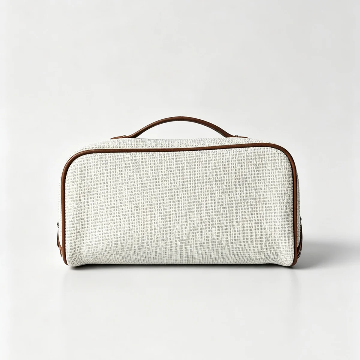 Neue Damen-Kosmetiktasche aus Canvas, hochwertigem Leder, große Reisehandtasche, Organizer, Damen-Toilettentasche, Luxustasche – Detail 14