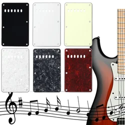 6-Hole Electric Guitar Cavity Cover Plastic Backplate Guitar Parts Closed Style Lightweight Portable Music Elements