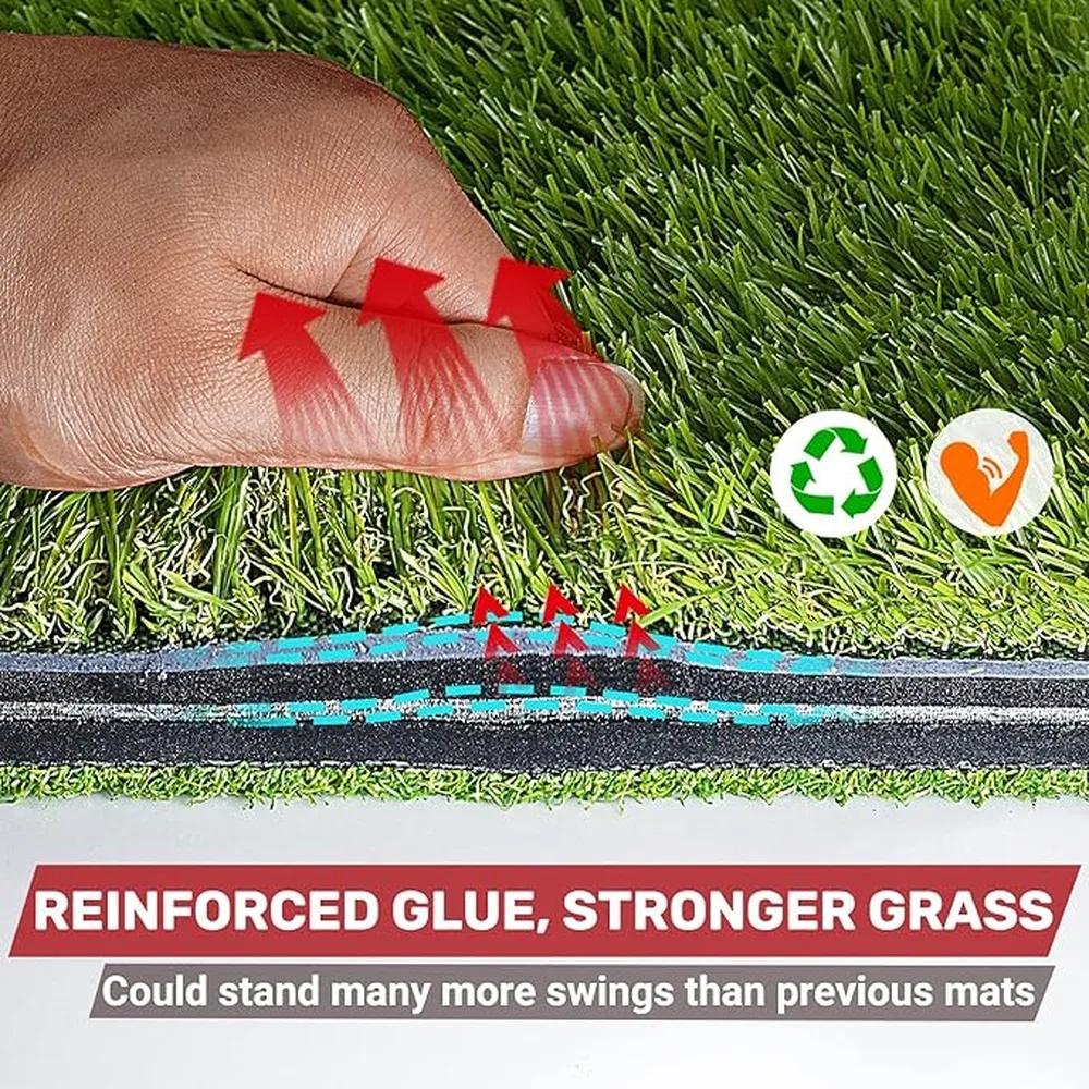 Golf Practice Mat Skills With 2-IN-1 Foldable Golf Hitting Mat Enthusiasts To Lawn 16 Of Rough