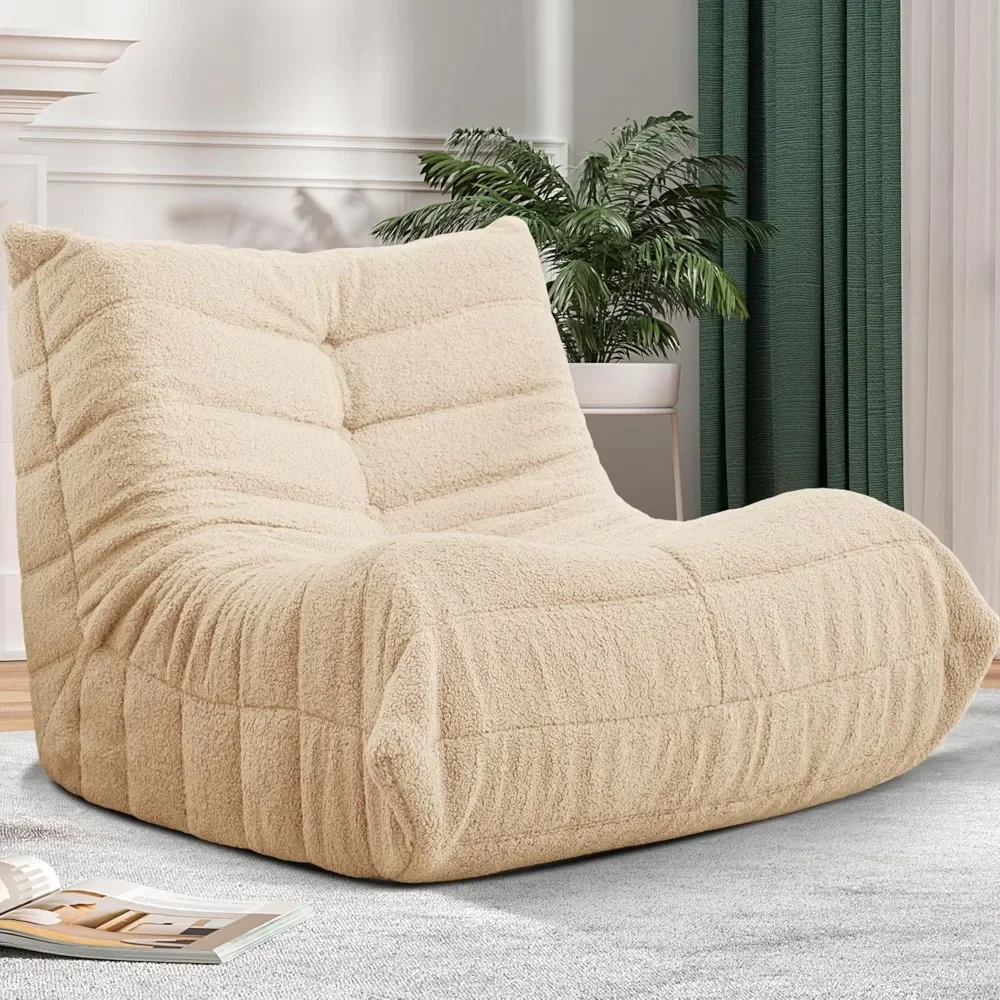 

Adult-Sized Memory Foam Bean Bag Sofa Chair for Comfortable Lounge Seating at Home or Apartment