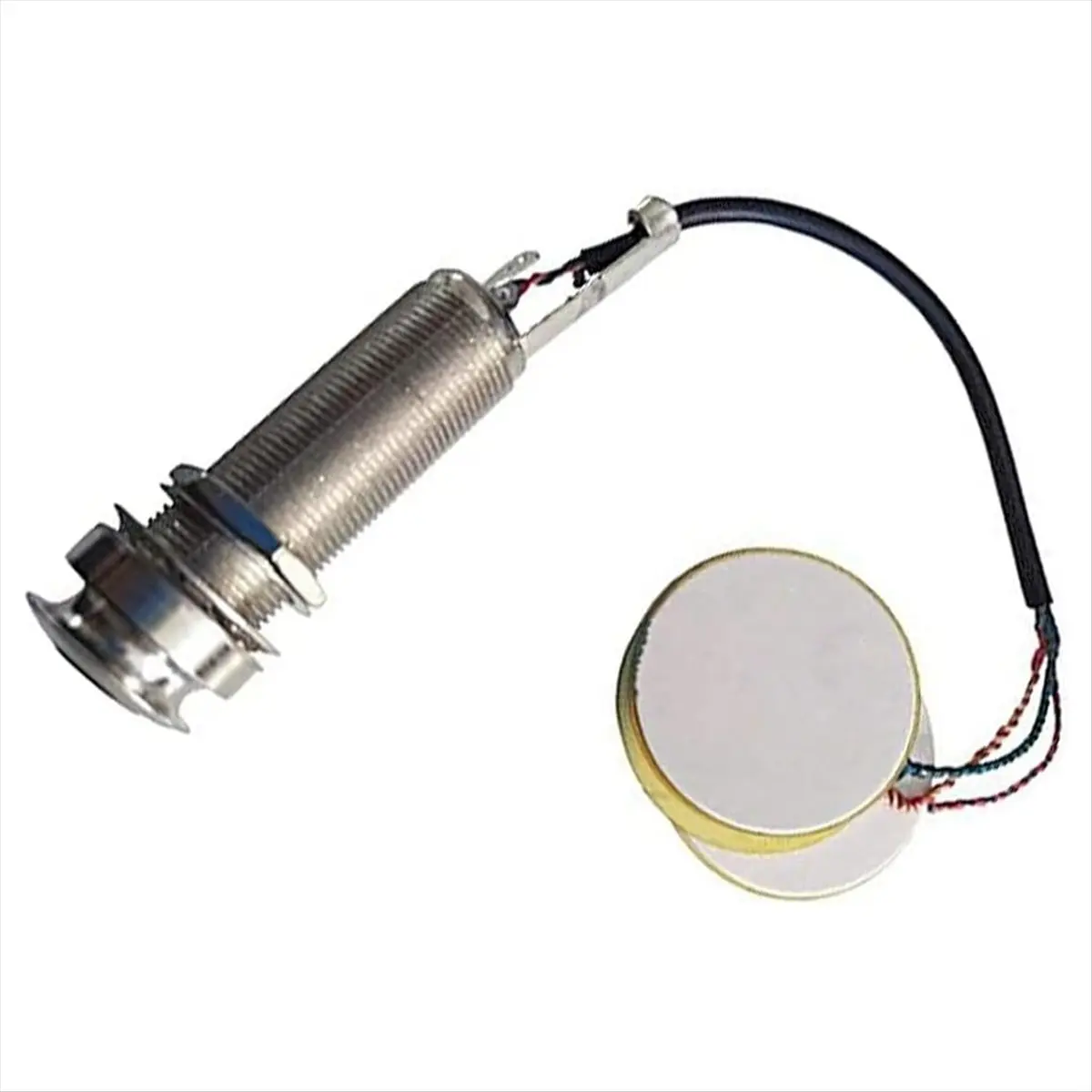 (AD12) Piezo-Tonabnehmer Selbstklebender 3-in-1 Mikrofon-Kontakt-Akustikgitarren-Vorverstärker-Tonabnehmer 1/4 Zoll