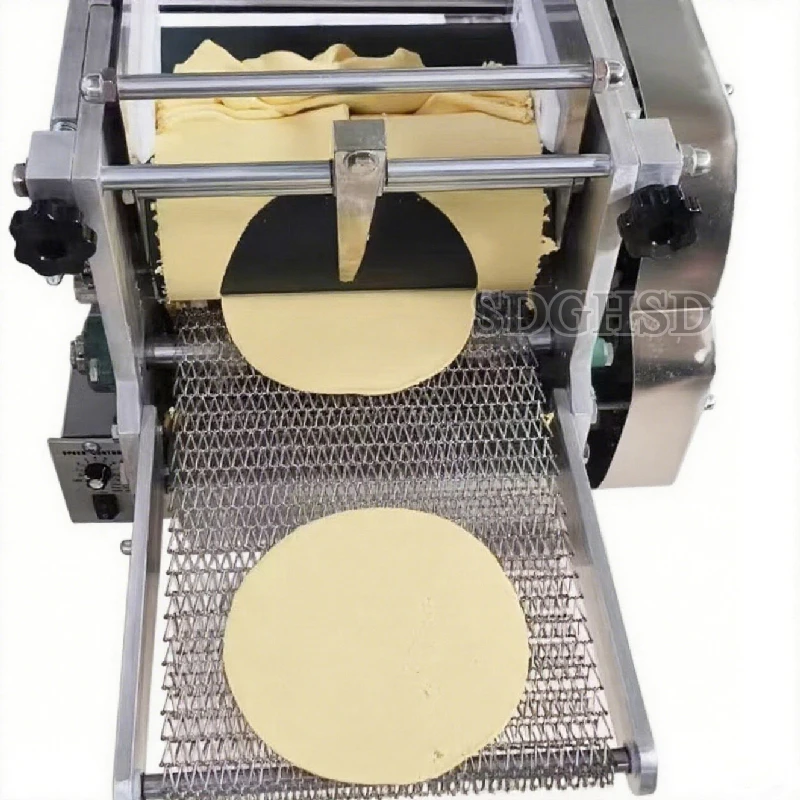 

Multifunctional 304 Stainless Steel Fully Automatic Corn Flour Tortilla & Roti Maker Machine with Motor And 30pcs/Min Capacity