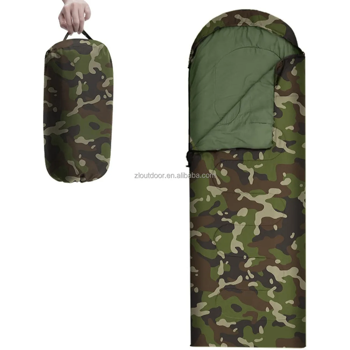 高品質カスタマイズプロ仕様卸売緊急用屋外防水軽量迷彩寝袋（キャンプ用）