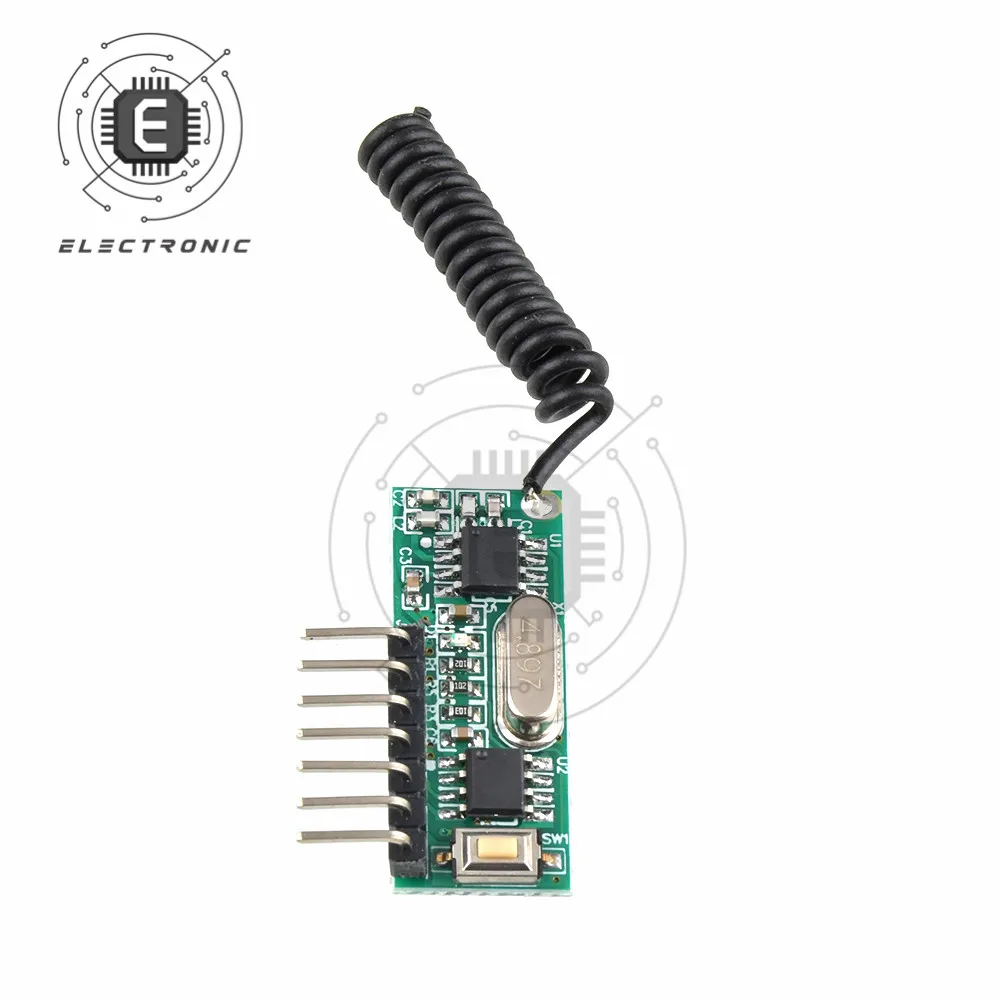 DC3.3-5V 4 채널 디코딩 수신기 출력 모듈 4 채널 315MHz 무선 코딩 송신기 315MHz 원격 제어