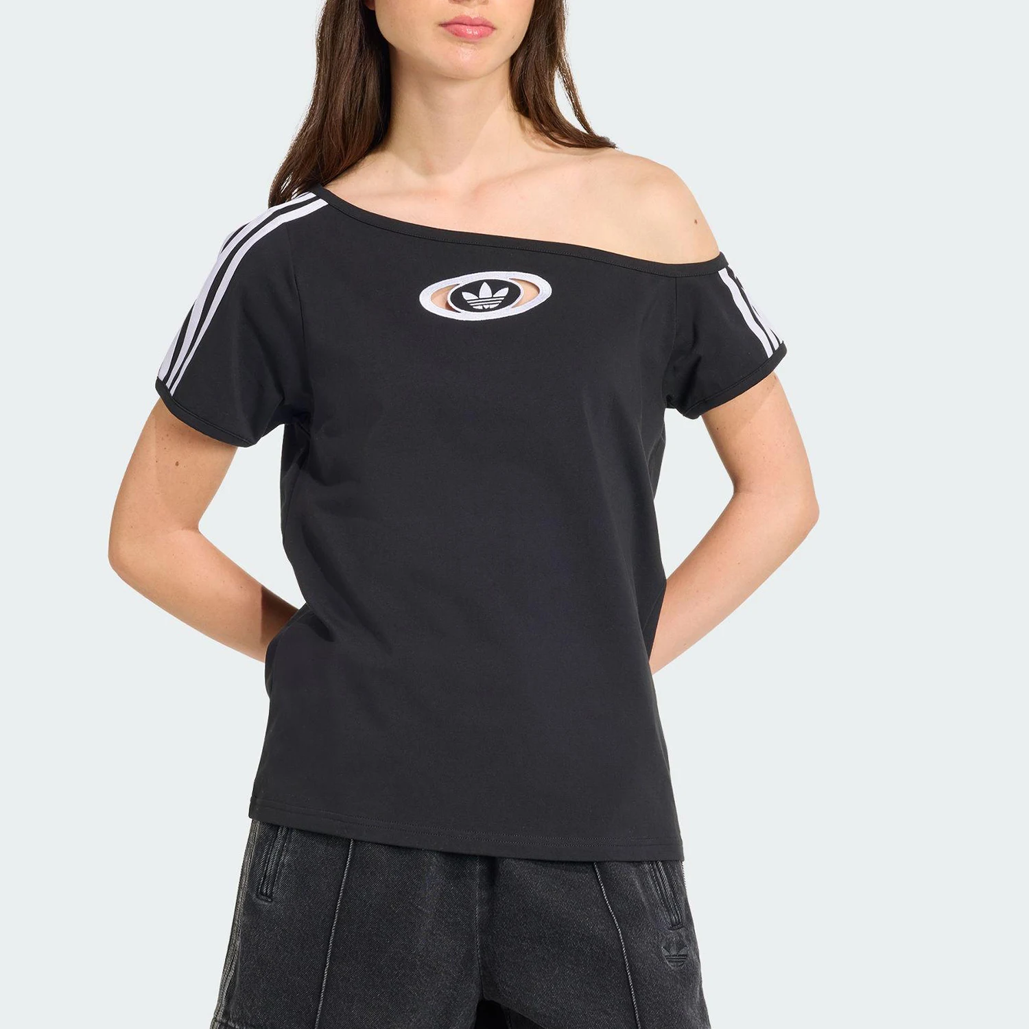 Adidas genuine clover women's breathable outdoor fashionable casual short sleeved shirt KC8796