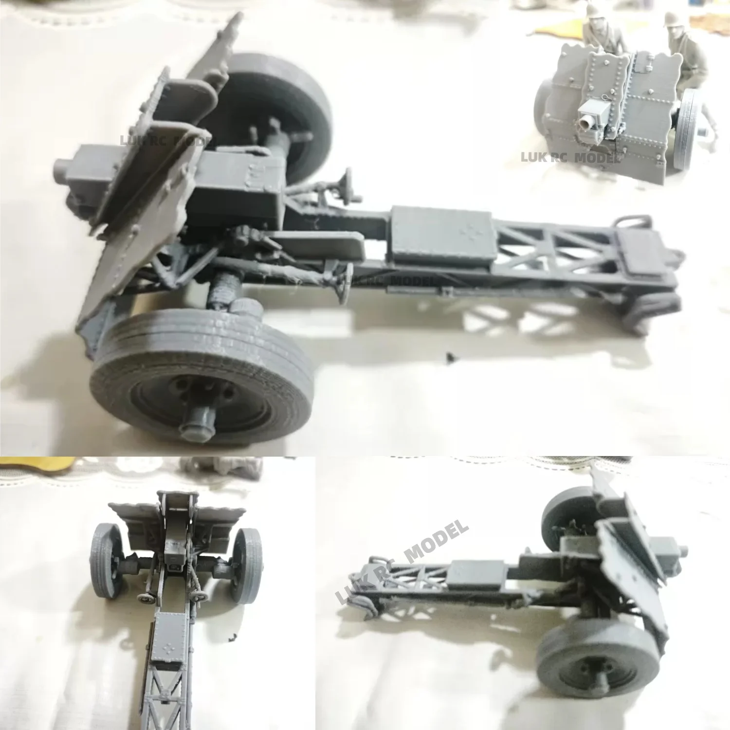 

FDM Printing Leig18 Infantry Gun For 1/16 RC Model Tank Henglong Dark Source German Army Accessories Modified DIY Parts Toy Boys