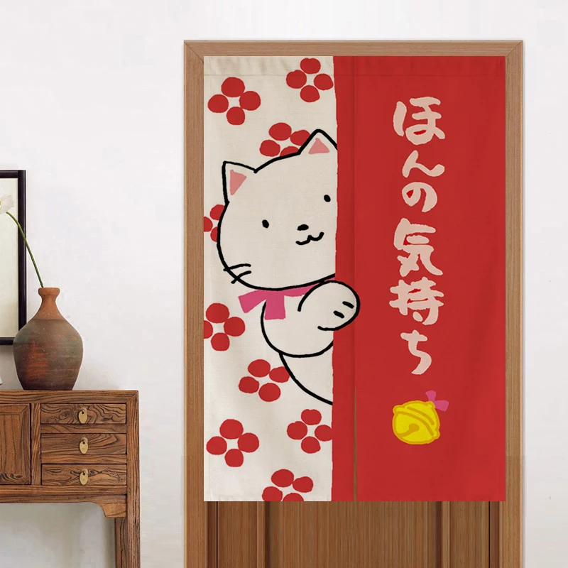 

Japanese Cartoon Door Curtain Half Curtain Shop Commercial Partition Japanese Restaurant Kitchen Curtain Noren