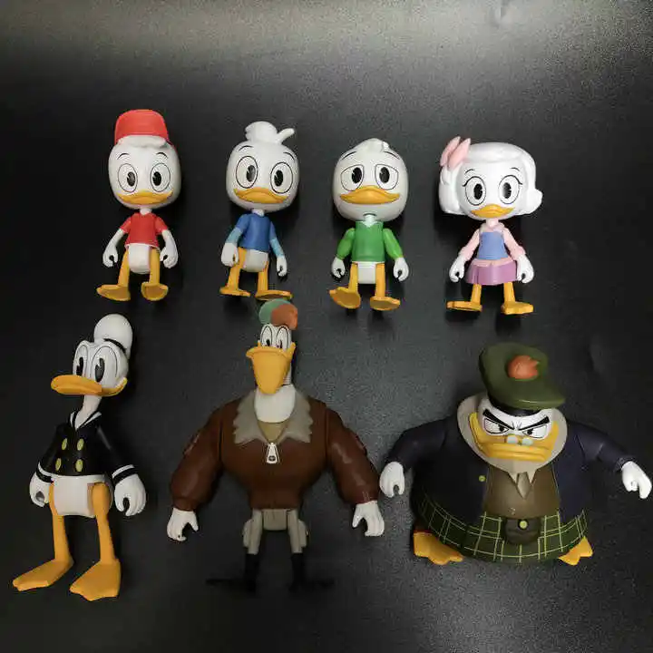 Disney Duck Tales Donald Duck Pvc Anime Figurine Model Desktop Ornament Microscopic Toys Collect Models Children's Toys