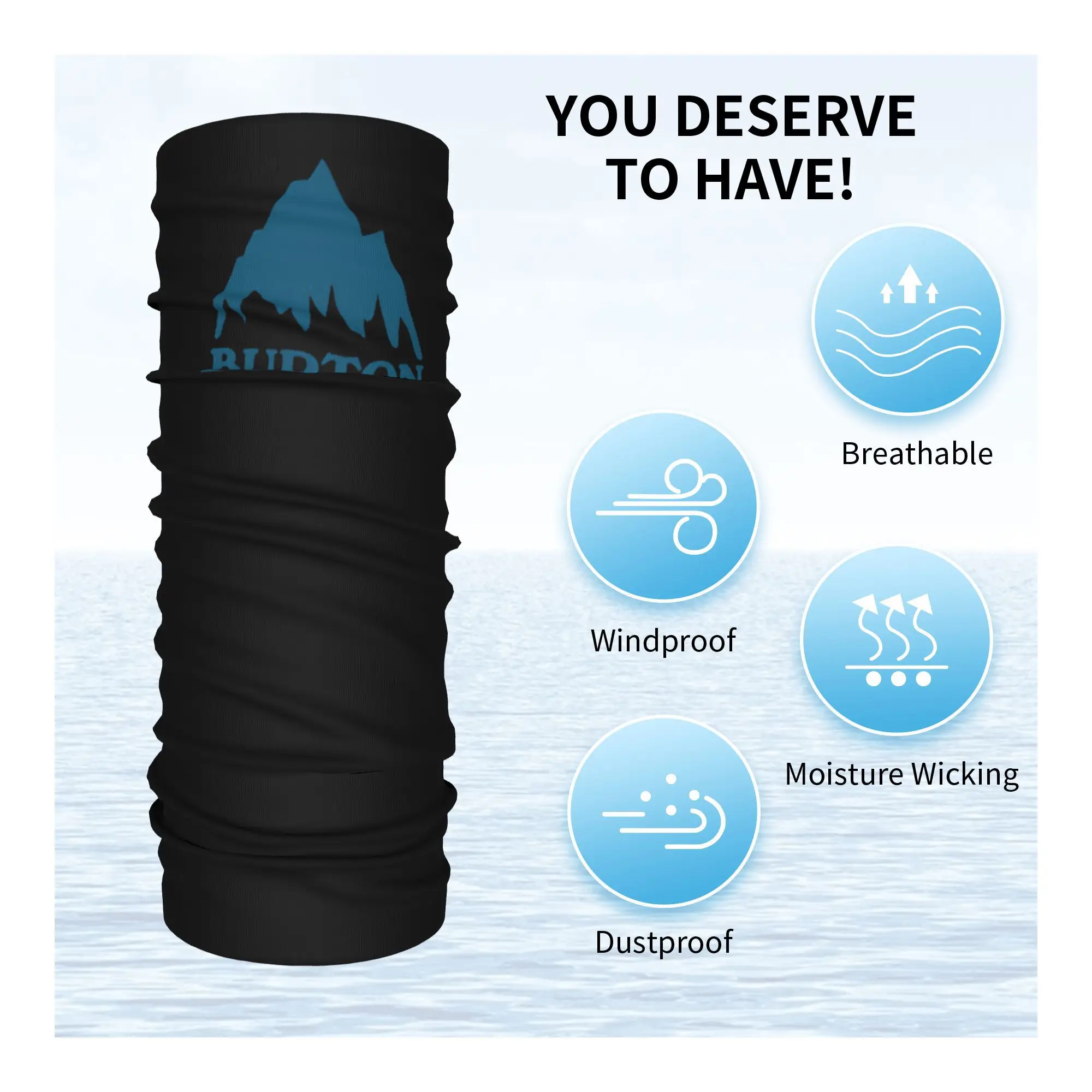 バートン スノーボード スポーティ バンダナ ネック カバー プリント ラップ マスク スカーフ 多用途 ヘッドバンド ランニング メンズ レディース 大人 通気性