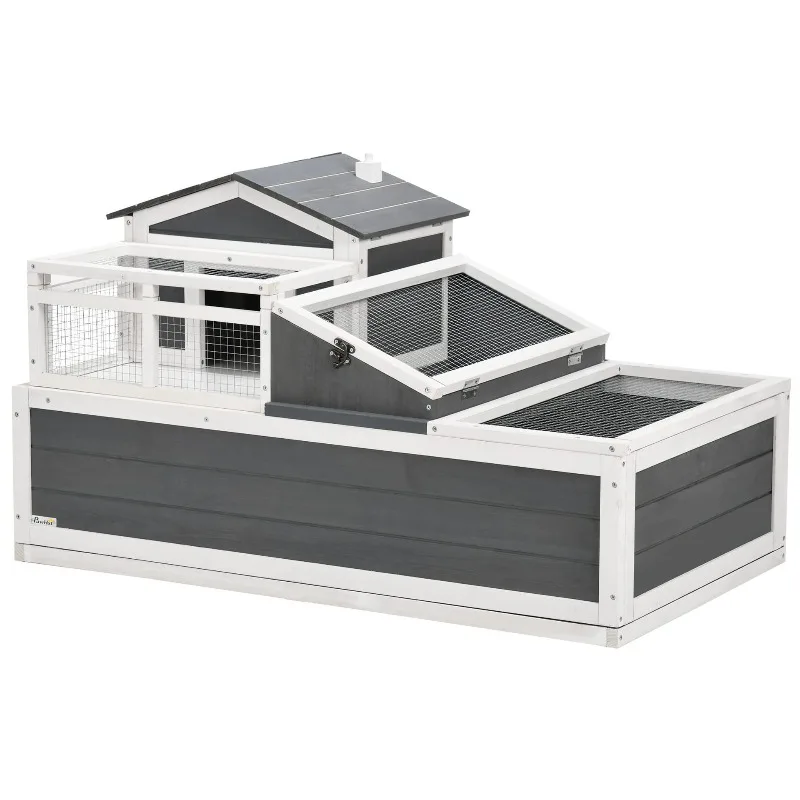 

Outdoor wooden rabbit cage breeding cage chicken cage chicken coop turtle frog reptile aquaculture small pet nest