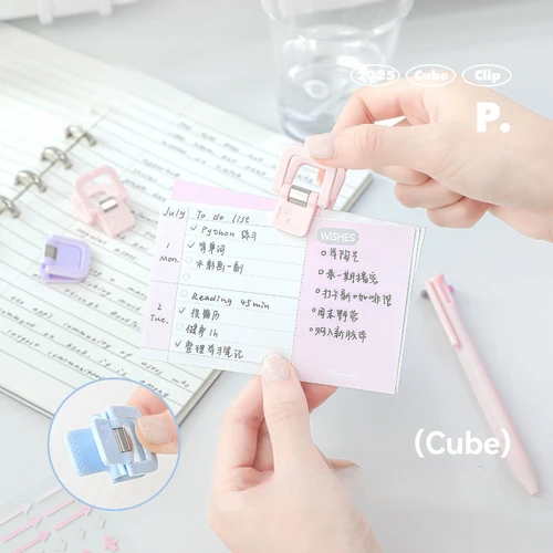 Imagen 2 del producto Mini Clip multifuncional para archivos de Color gelatina, organizador de notas, adorable accesorio de escritorio para papeles, hojas de examen, papelería bonita