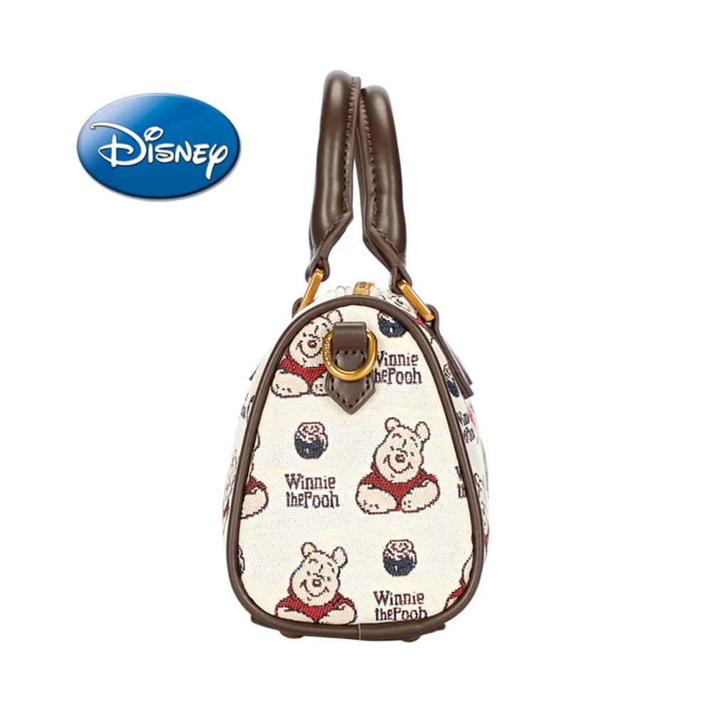 1Pc Disney Officieel Gelicentieerde Winnie De Poeh Messenger Bag Bruin Cartoon Draagtas Reizen Werk Klasse Utility Goederen