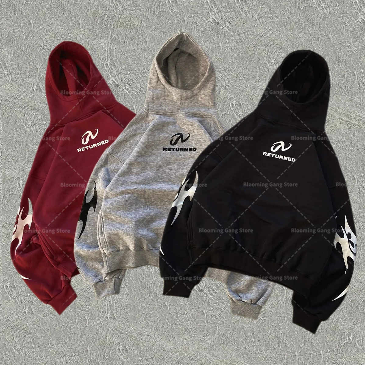 Y2K الأمريكية إلكتروني الطباعة القوطية شارع العليا Harajuku الرجال الملابس هوديي الشرير زوجين البلوز الشارع الشهير الهيب هوب هوديس