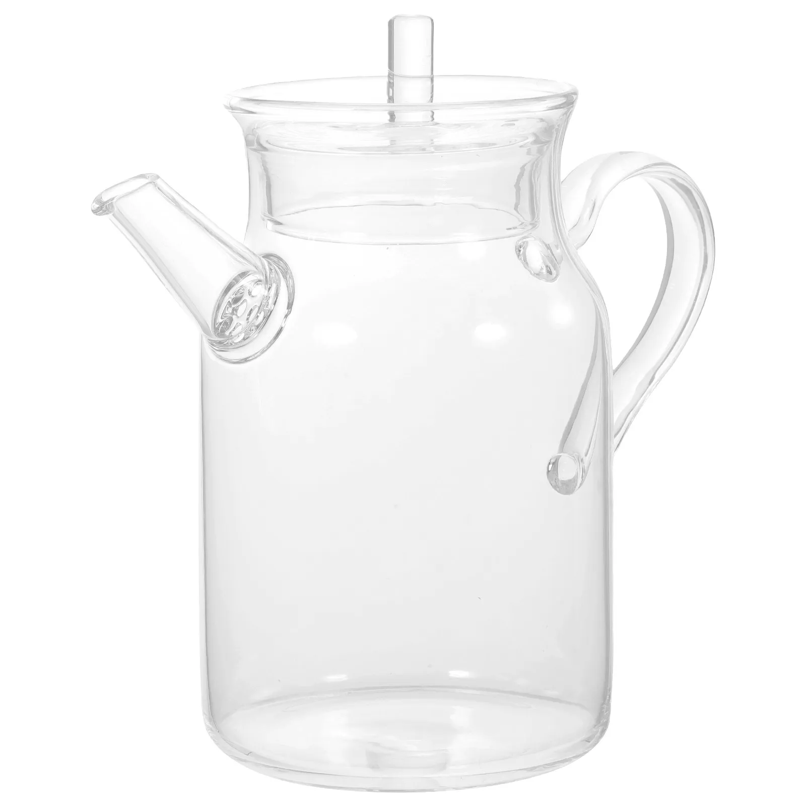 

300Ml Clear Glass Teapot for Cold Brew Tea with Built-in Infuser Smooth Pour Handle Ideal for Tea Home Kitchen
