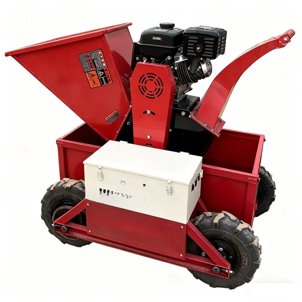 Best Sell Pto Mobile Crawler Mobile Self Propelled Garden Wood Chipper Machine Shredder for Sale