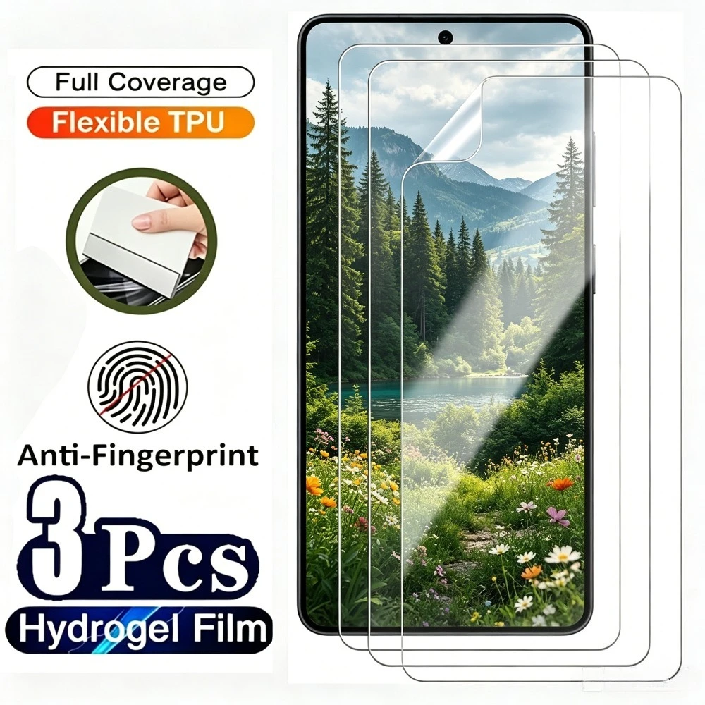 

3Pcs Ultra Clear Hydrogel Film for Samsung Galaxy S26 S25 S24 Ultra S23+ S22+ S21+ S20+ S25 S24 FE Anti-Scratch Screen Protector
