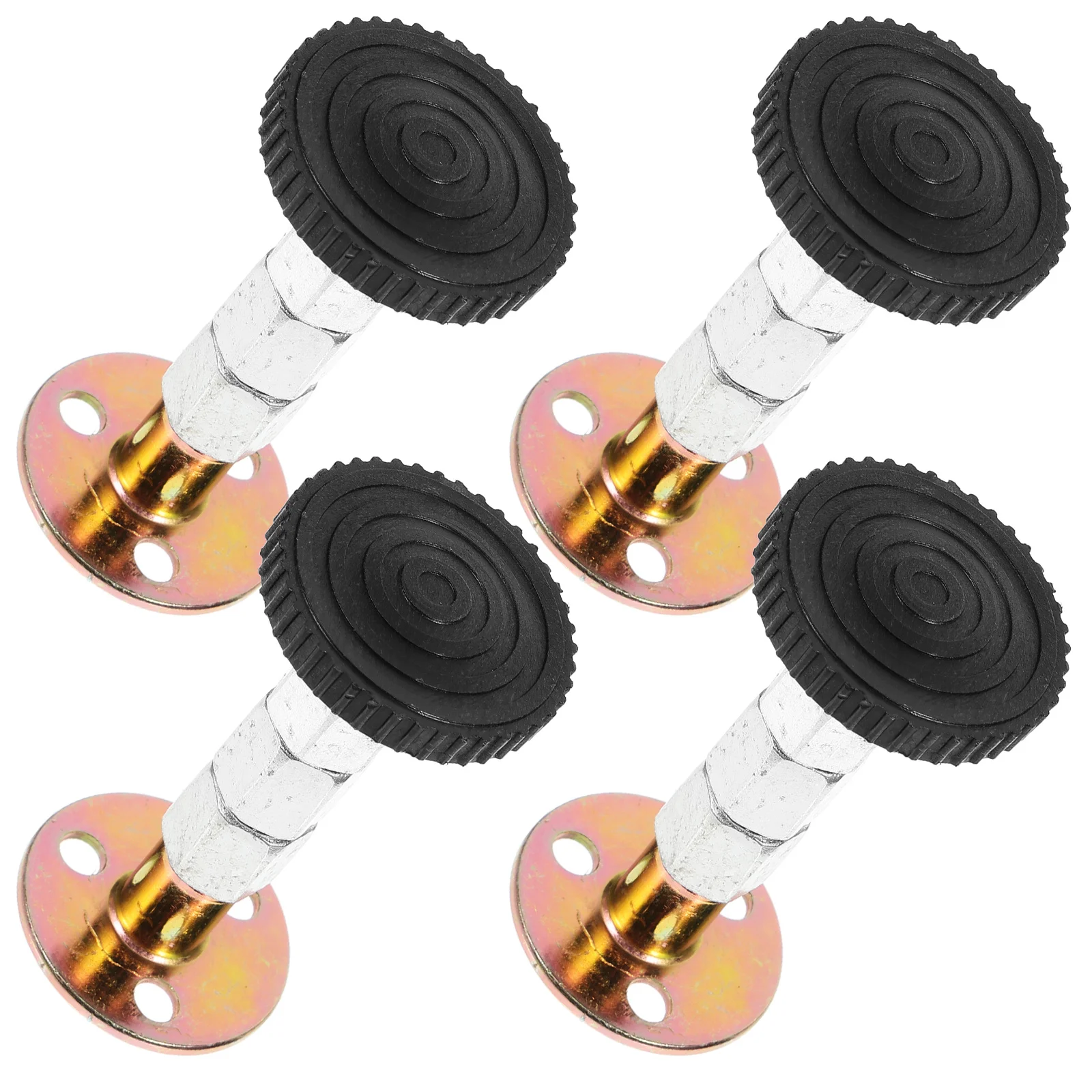 Topes de cama con soporte ajustable, estables, seguros, para el ambiente del sueño, anticolisión, reducción de ruido, 4 Uds.