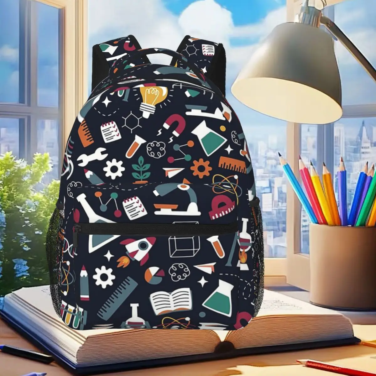 

Amazing Science Student Backpack School Bag Hiking Travel Daypack for Men Women Fashion Bookbag Shoulder Bags