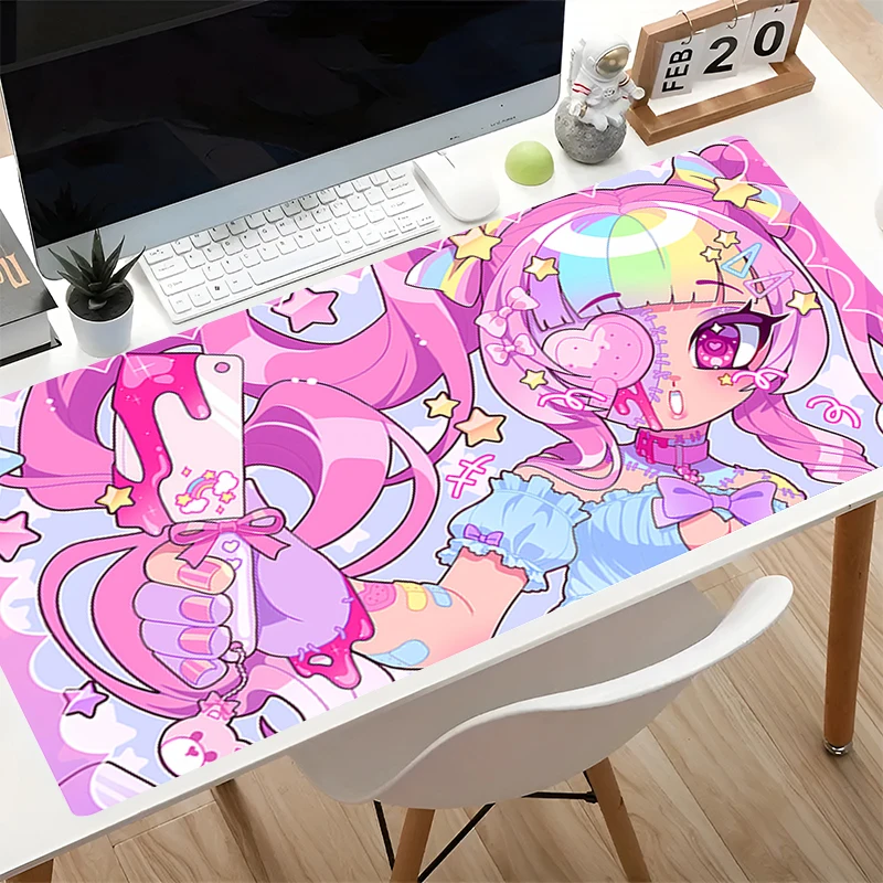 Gaming Accessories Best - Mouse Pad Pink anime table mat