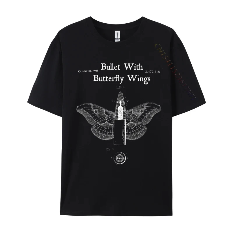 

Bullet Butterfly Wings Alternative 90s Rock Music Europe Printing Custom Autumn T Shirt New Design Pure Cotton Tops Tees