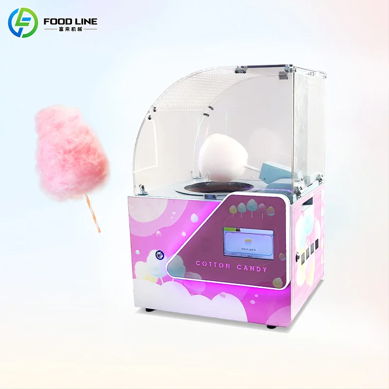 Customized Automatic Cotton Candy Machine Full Automatic Cotton Candy Machine Automatic Cotton Candy Vending Machine