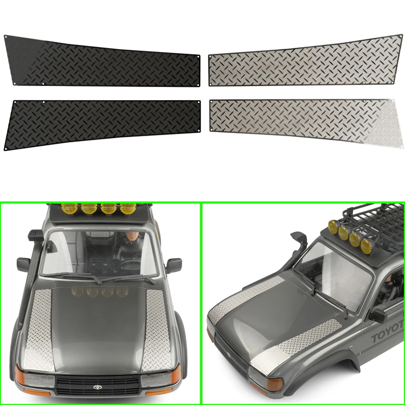 

Simulated Metal Anti-slip Plates on Both Sides for 1/10 FMS FCX10 LC80 Accessories