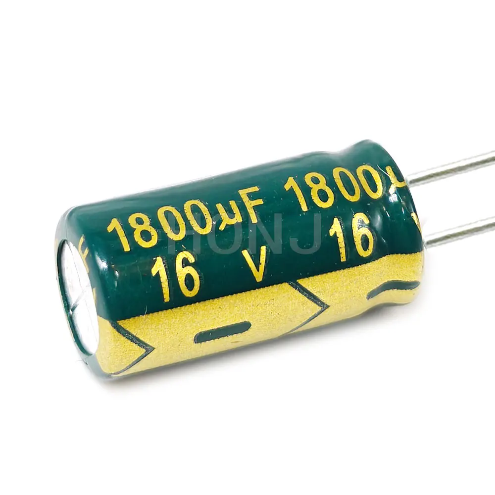 10PCS 16V1800uf  Aluminum Electrolytic Capacitor 1800uf16v 16v 1800uf 16wv 1800mf 16vdc 1800MFD 16v1800mf 1800mf16v 10x20mm ±20%